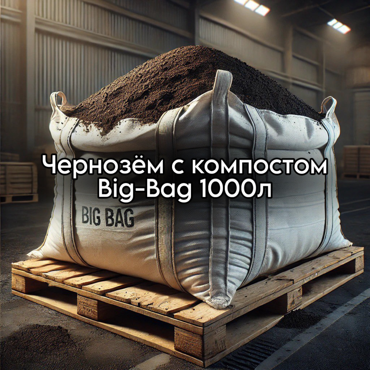 Чернозём с компостом Big-Bag 1000л